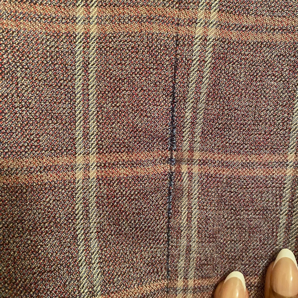 Zara Pink Plaid Double-Breasted Blazer - Picture 12 of 12